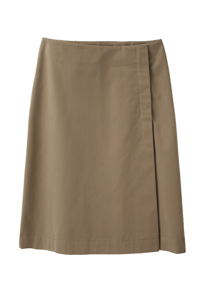Gabardine Pleat Skirt