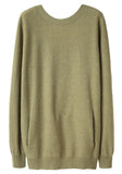 Low Back Cashmere Sweater