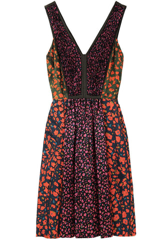 Patchwork Floral Dress