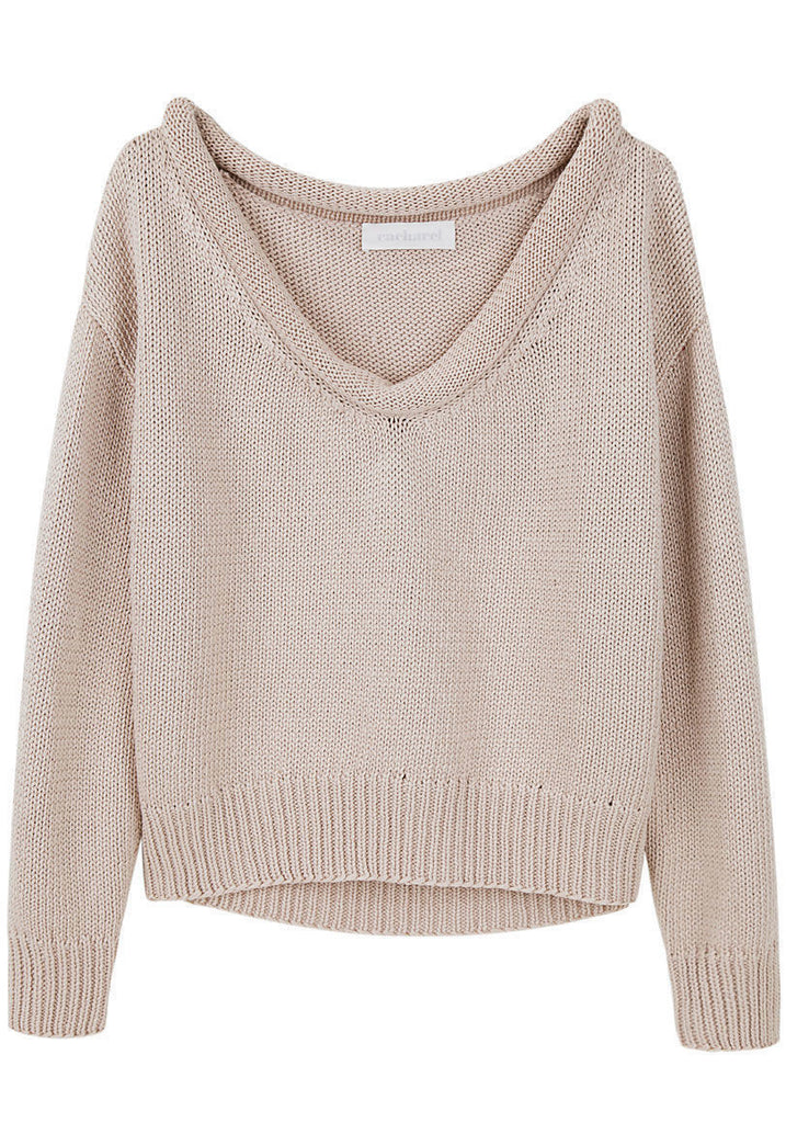 Rolled Collar Sweater