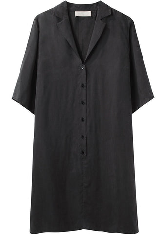 Satin Shirtdress