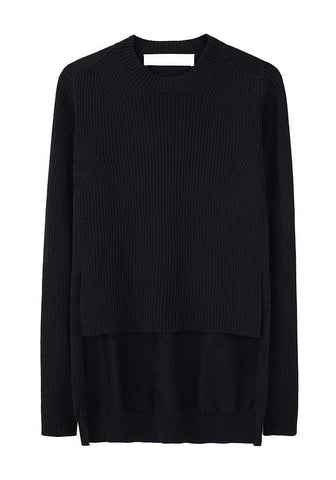 Shirttail Rib Sweater