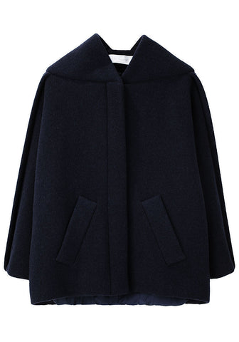 Short Faux Hood Coat