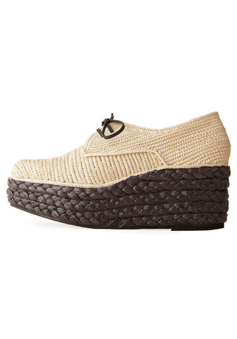Braided Wedge Oxford