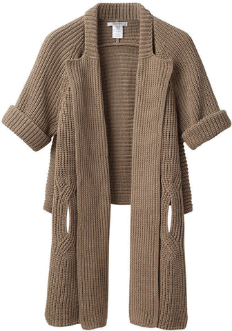 Cropped Back Cardigan