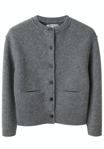 Cropped Wool Cardigan