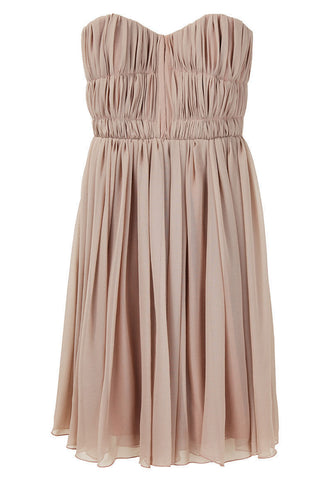 Silk Chiffon Bustier Dress