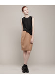 Sleeveless Bi-Fabric Dress