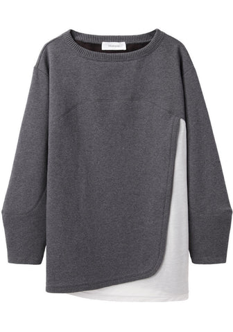 Bi Color Sweat Top