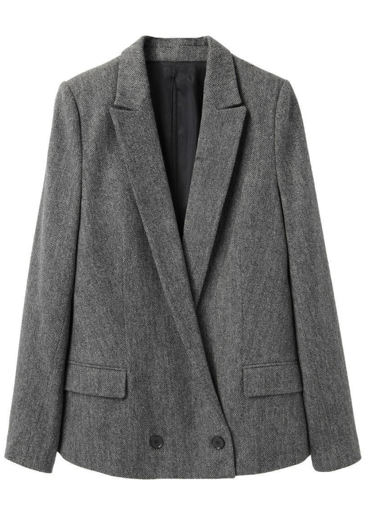 Long Tailored Tweed Jacket