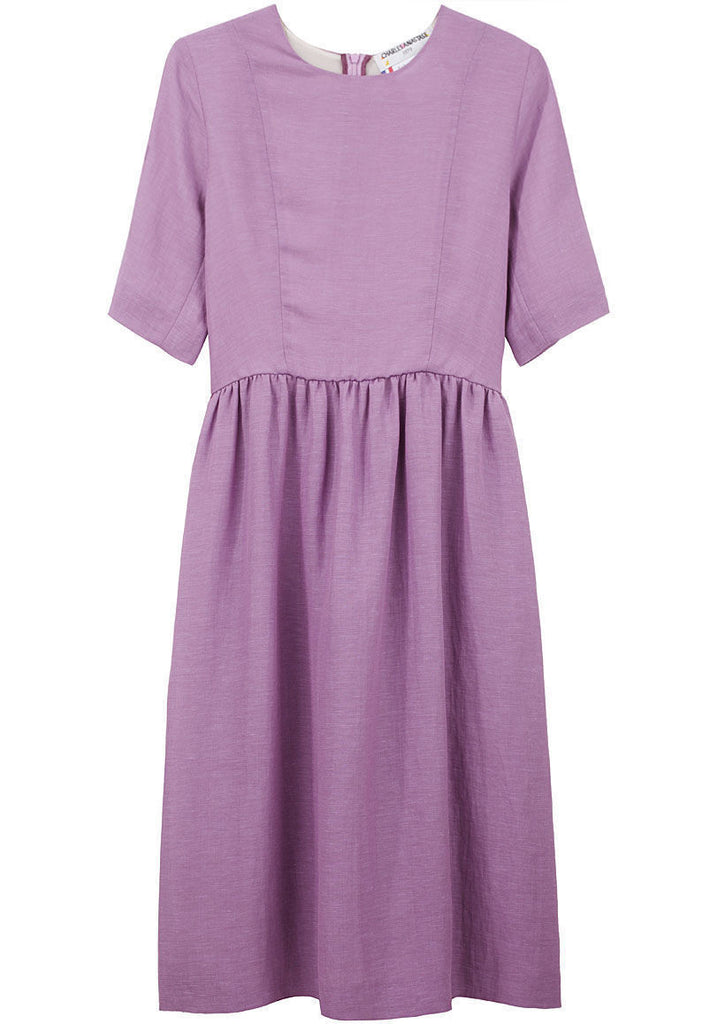 Amelie Linen-Silk Dress