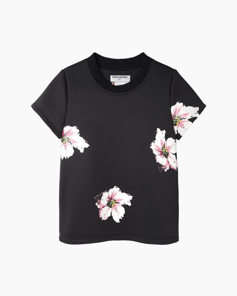 James Dean Floral Neoprene T-shirt