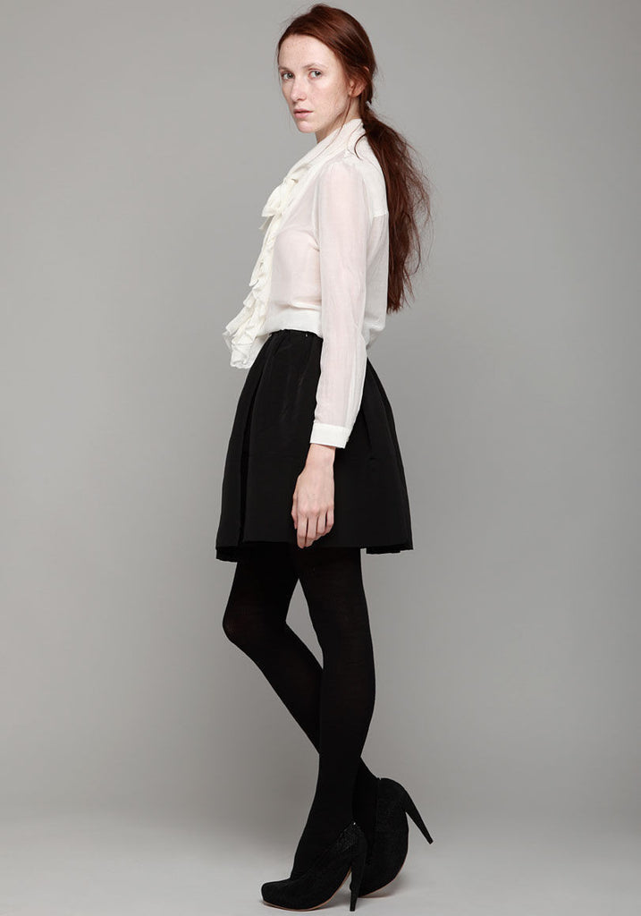 Long Sleeved Tie Neck Blouse