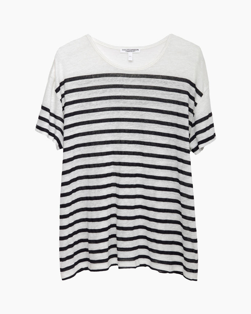 The Short Sleeve Striped Linen Shirt