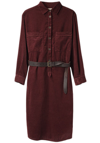 Corduroy Shirt-Dress