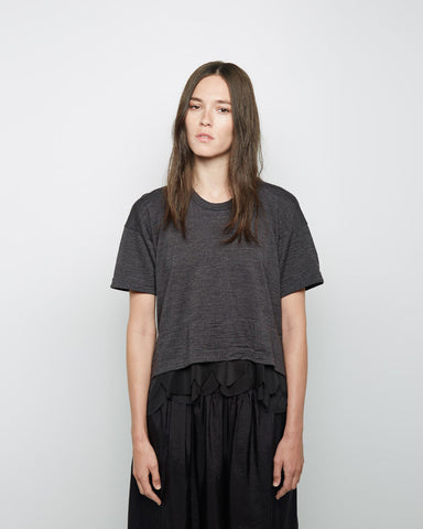 Scalloped hem Tee