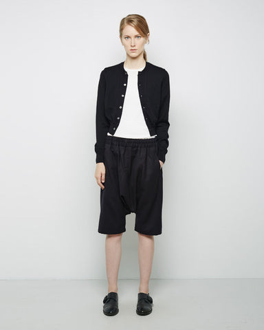 Drop Crotch Wool Shorts