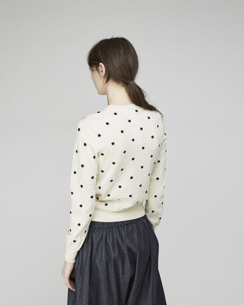 Dotted Crewneck Pullover