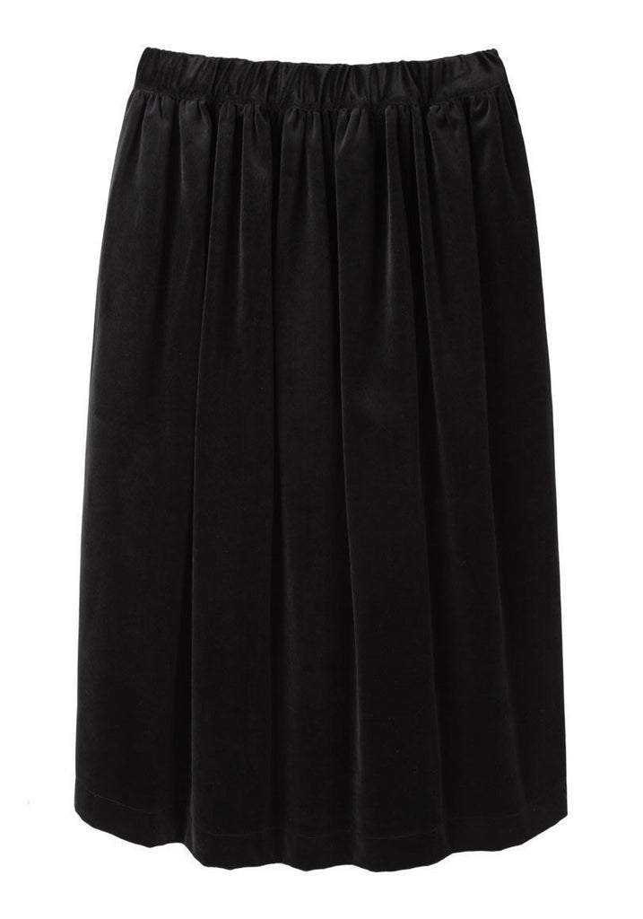 Velvet Drawstring Skirt