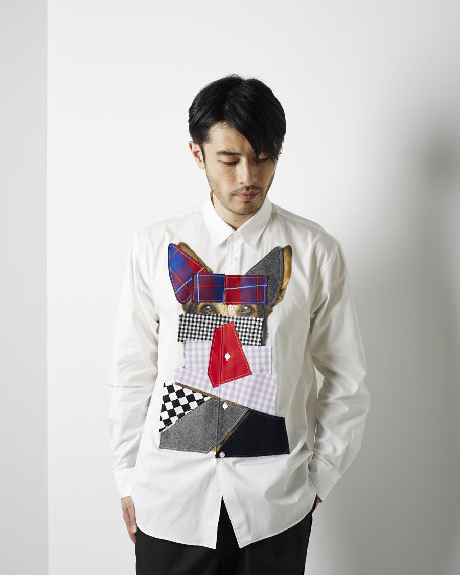 Supreme FW18 X Comme des Garcons Shirt Patchwork Button Up