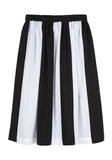 Striped Poplin Skirt