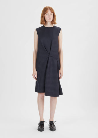 Danya Pinstripe Wool Dress