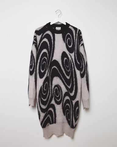 oversized graphic sweater dress ZESICA Oversized Crew Neck Plaid Tunic Sweater Dress zesica