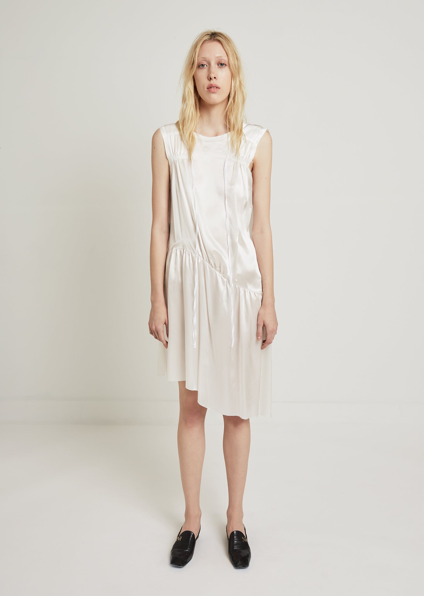 Sleeveless Asymmetric Dress by Ann Demeulemeester- La Garçonne