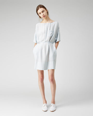 Striped Blouson Dress