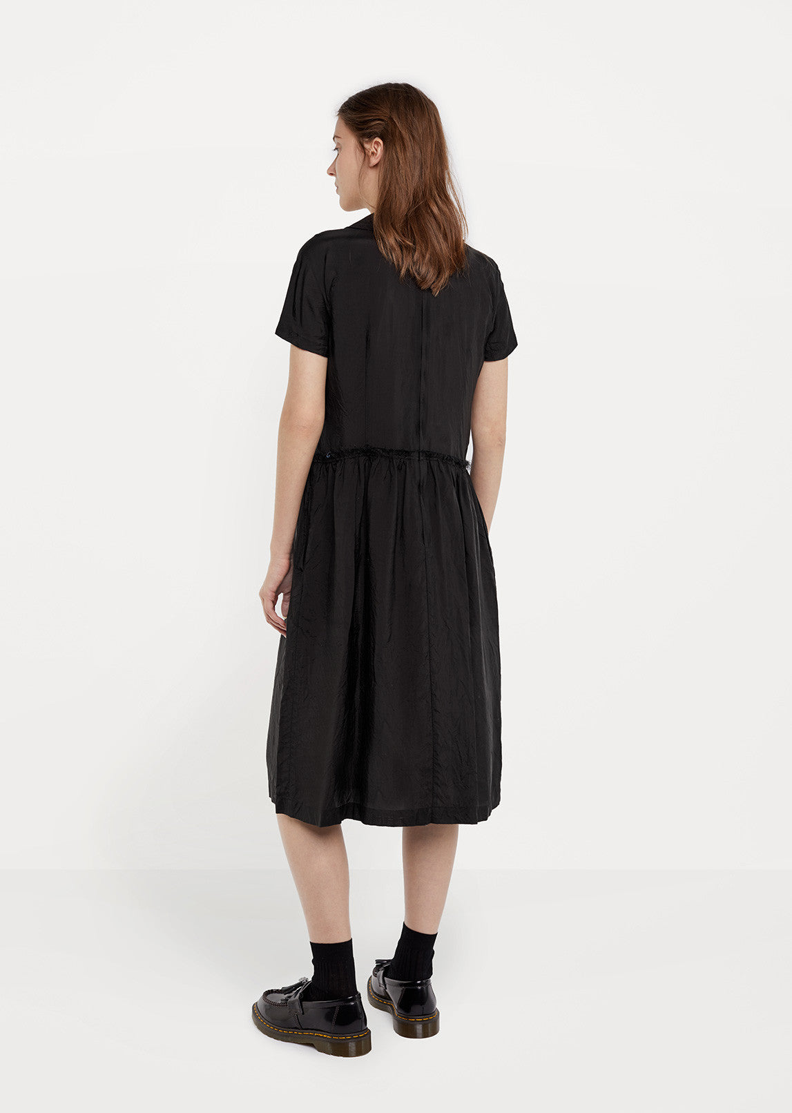 Crinkled Short-Sleeve Shirt Dress by Comme des Garçons Comme des ...