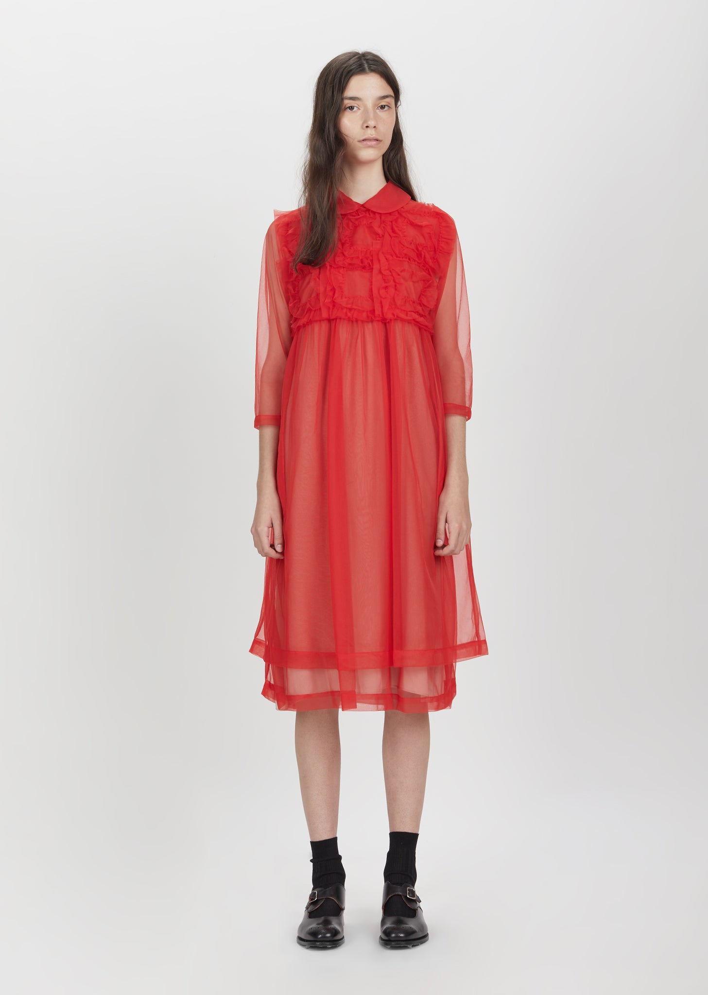 tricot COMME des GARCONS ワンピース M 2000224G0026 美品 tricot COMME des GARCONS 丸襟 ワンピースM - メルカリ