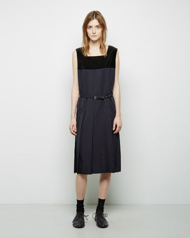 Belted Pleated Dress
