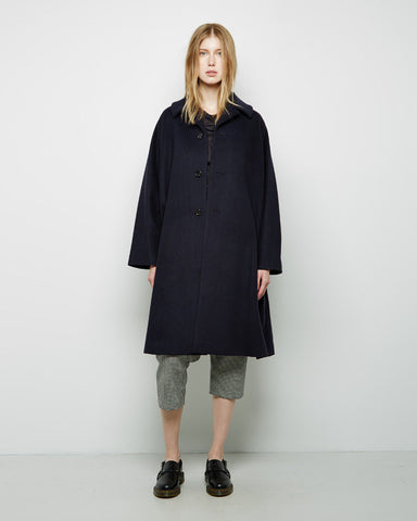 Notched Collar Wool Coat