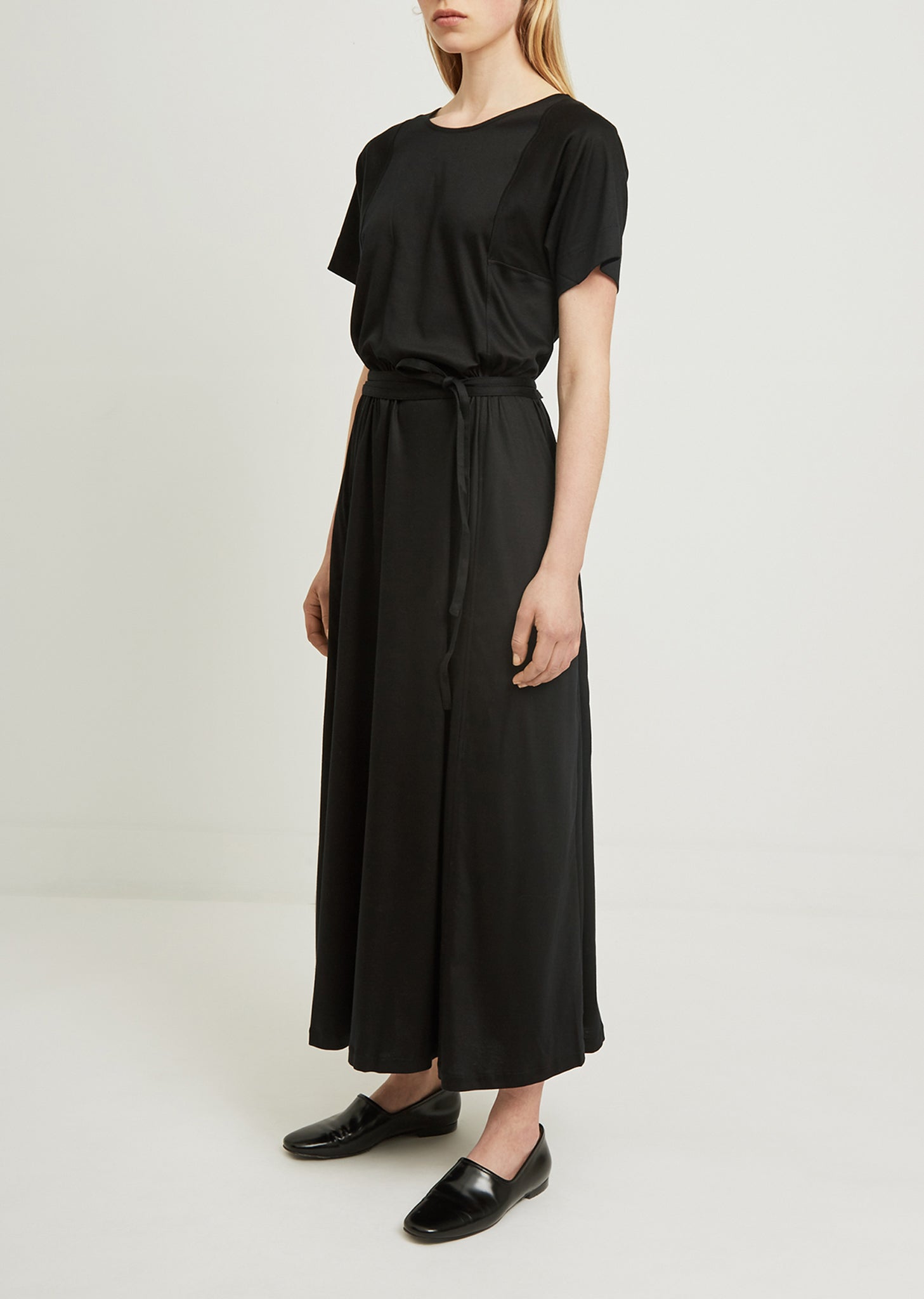 Tie Waist T-Shirt Dress by Lemaire- La Garçonne Tie Waist T-Shirt Dress by Lemaire- La Garçonne