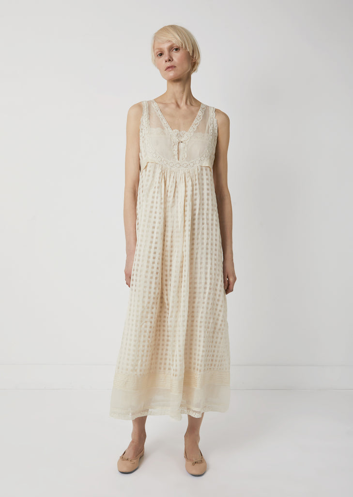 Cotton Silk Sleeveless Dress