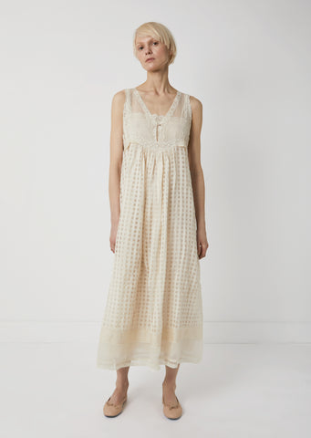 Cotton Silk Sleeveless Dress