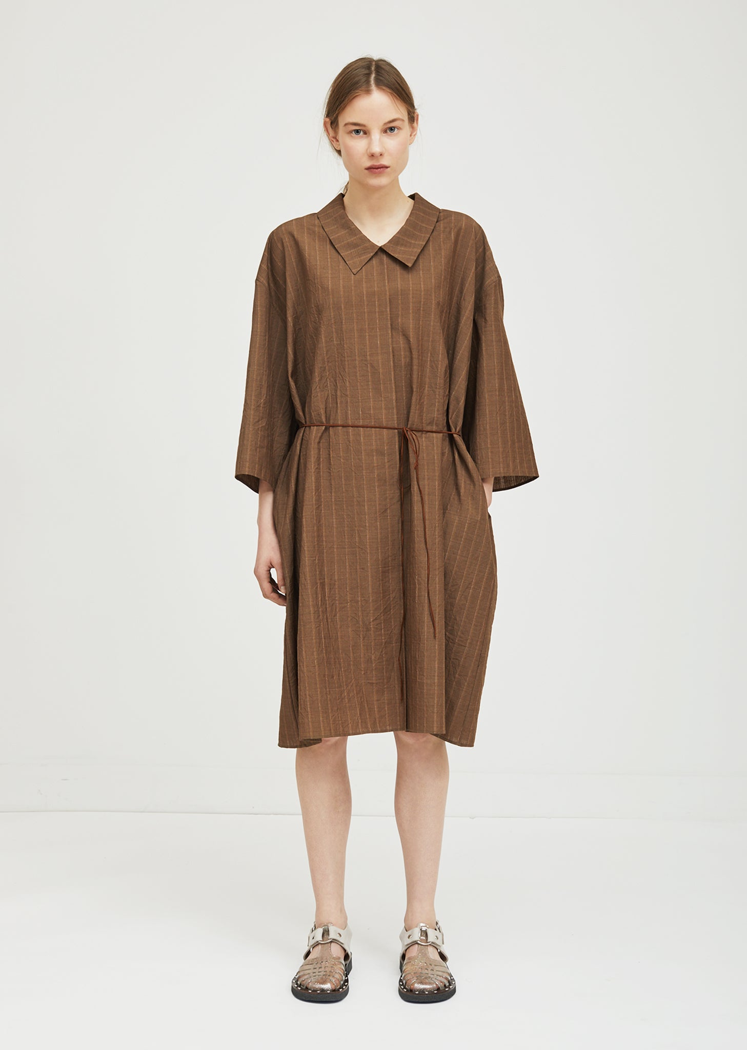 Wool Striped Dress by Ter et Bantine- La Garonne Wool Striped Dress by Ter et Bantine- La Garonne
