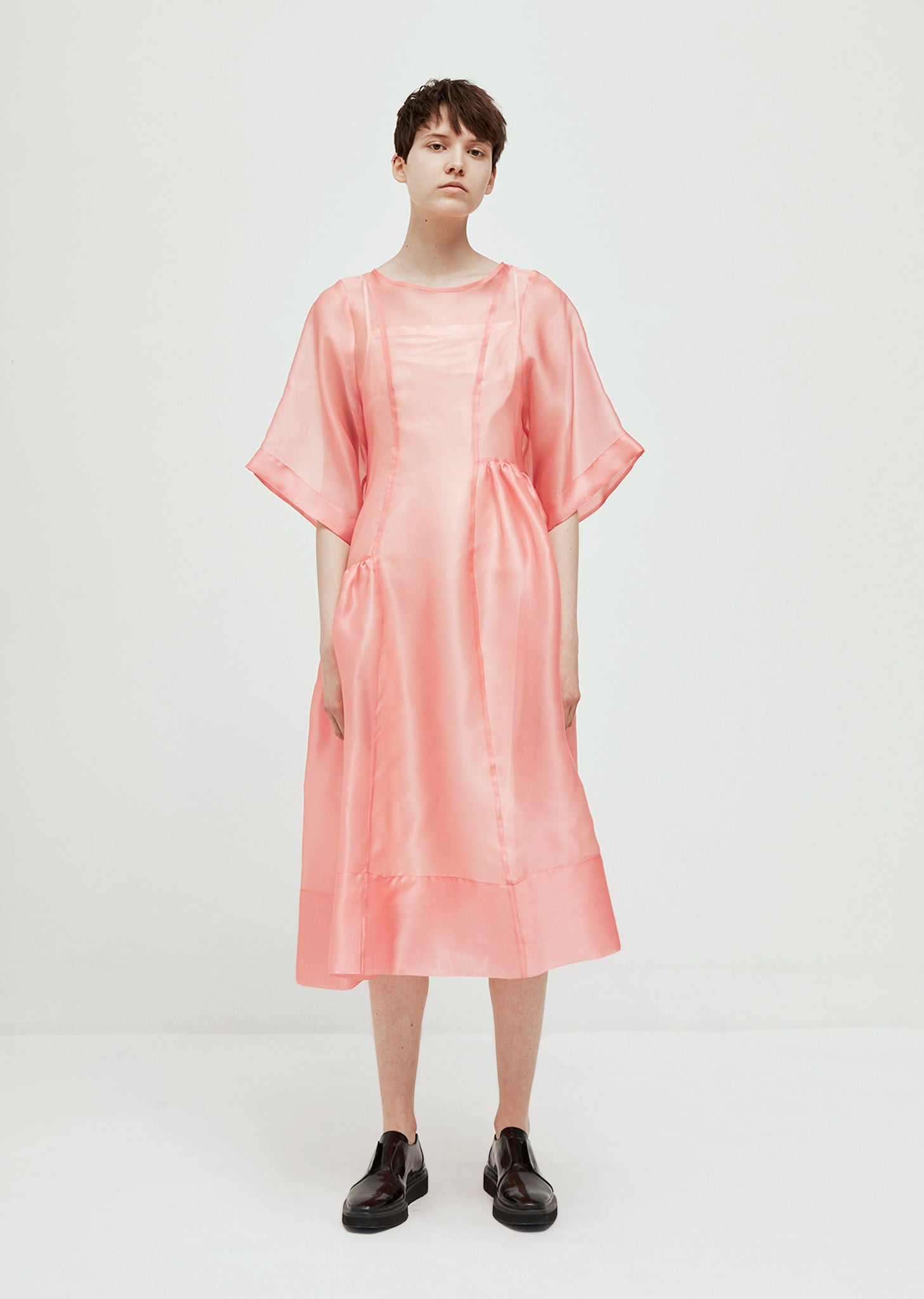 Laurelai Sheer Silk Dress by Molly Goddard- La Garçonne