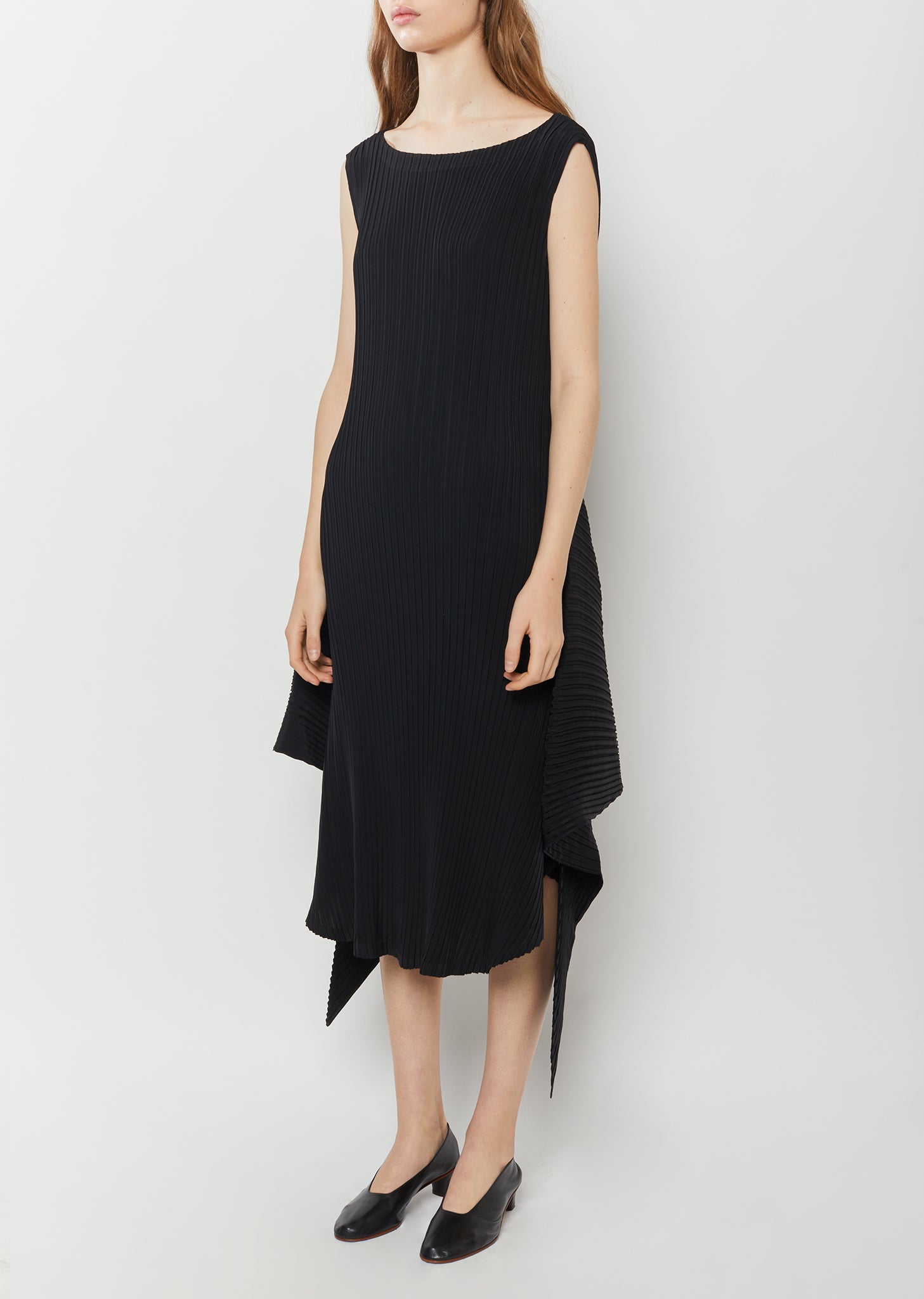 Double Stream Pleats Dress by Issey Miyake- La Garçonne Double Stream Pleats Dress by Issey Miyake- La Garçonne