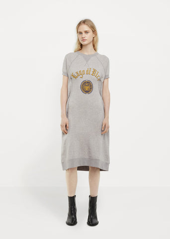 Cotton Loopback Print Dress