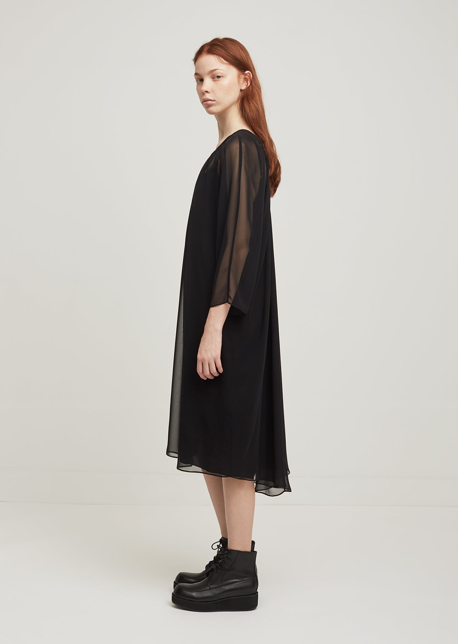 Sheer Chiffon Overdress by Lutz Huelle- La Garonne Sheer Chiffon Overdress by Lutz Huelle- La Garonne