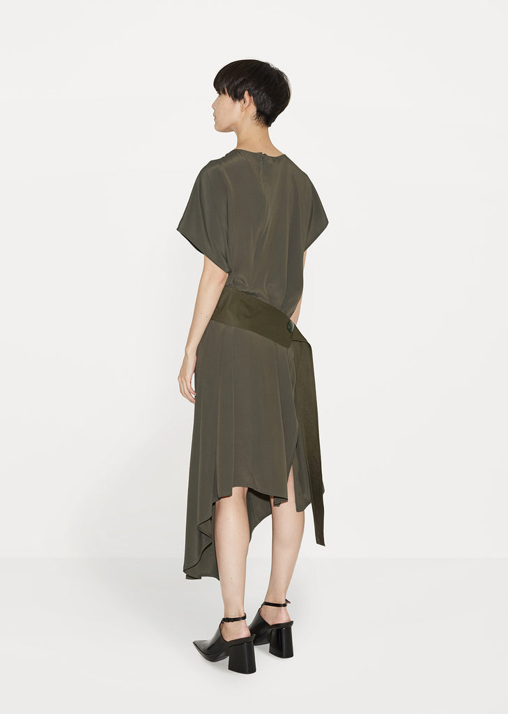 Silk Cotton Asymmetrical Dress