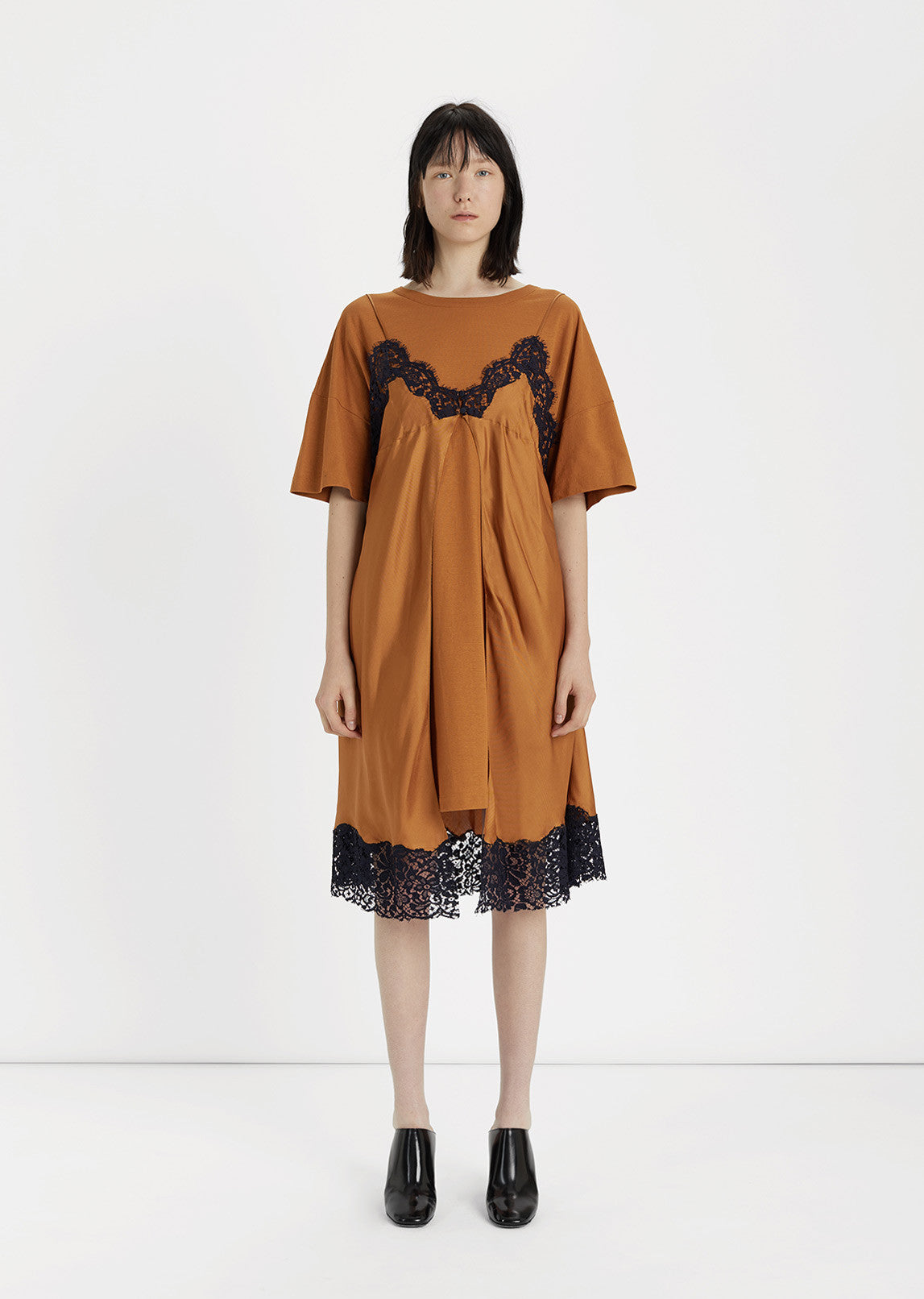 silk t shirt dress Silk Slip & T-Shirt Dress by Maison Margiela