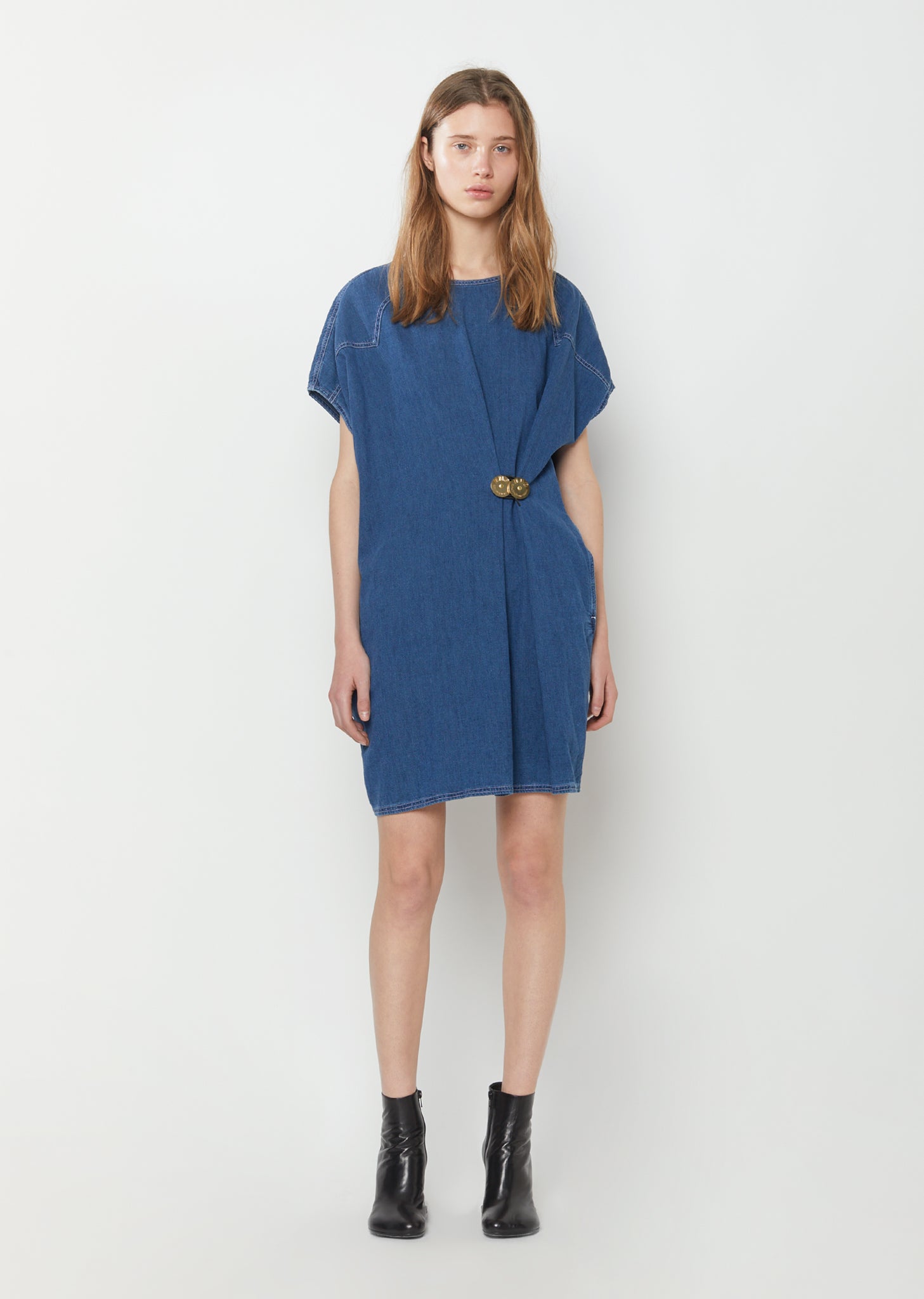 80's Wash Denim Dress - IT 38 / Medium Blue 80's Wash Denim Dress - IT 38 / Medium Blue