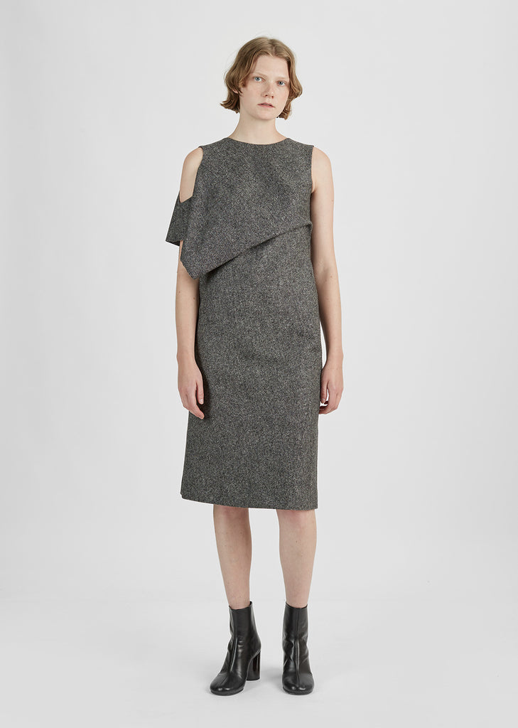 Wool Tweed Sleeveless Dress