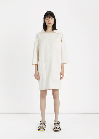 Cotton & Linen Blend Smock Dress