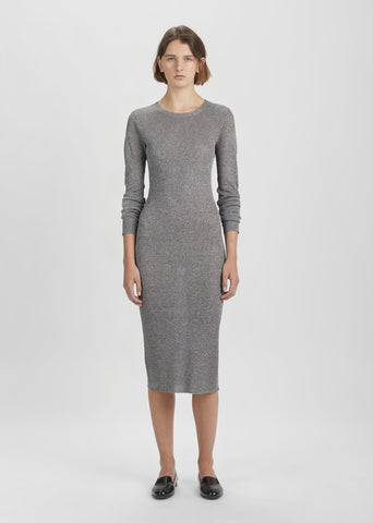 Metallic Rib Dress
