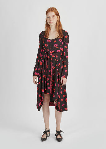 Printed Halter Tie Dress