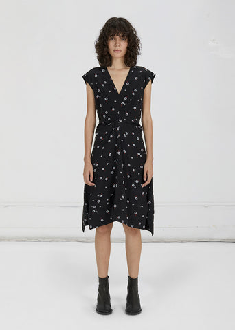 Printed Cap Sleeve Dress