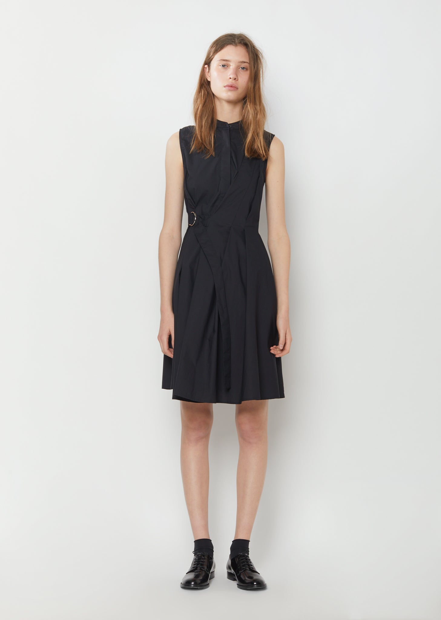 Sleeveless Cotton Poplin Wrap Dress by Proenza Schouler- La Garonne Sleeveless Cotton Poplin Wrap Dress by Proenza Schouler- La Garonne